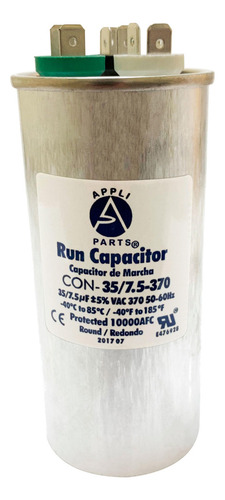 Appli Parts Condensador Capacitor De Marcha 35+7.5 Mfd Uf