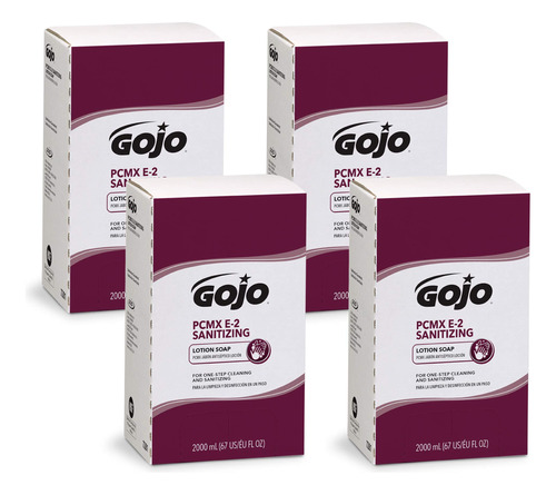 Gojo Pcmx E2 - Jabn De Locin Desinfectante, Sin Fragancia, 6