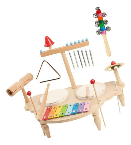 Wj1 Juego De Batería De Xilófono, Juguetes Musicales Para