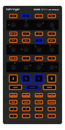 Imagen 1 de 6 de Controlador DJ Behringer CMD DV-1 negro