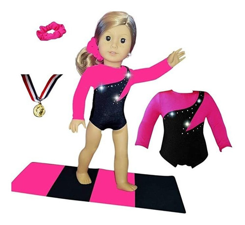 Muñeca De Gimnasia De 18 Pulgadas, De Neón De Color Rosa, Co