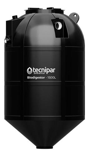 Fossa Séptica Biodigestor 1.500 Litros/ Dia Preta Tecnipar Cor Preto