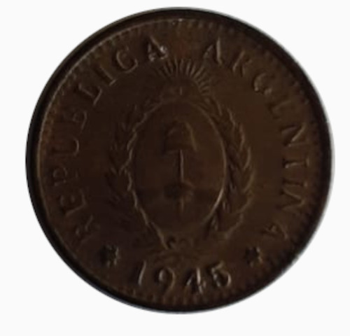 Moneda Argentina 1945 1 Centavos 