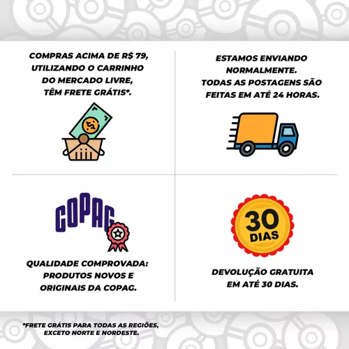 Lote com 10 energias básicas ou kit com 80 energias (10 de cada tipo) -  Pokémon TCG COPAG