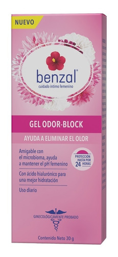 Benzal Gel Odor-block, Uso Diario Y Ayuda A Eliminar El Olor