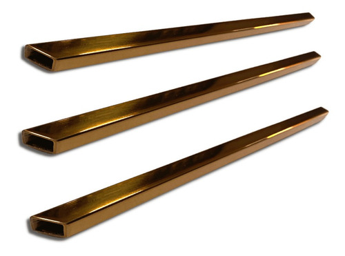 Listelo P/ Acabamento Decorativo Inox 20x10x1440mm Red Gold