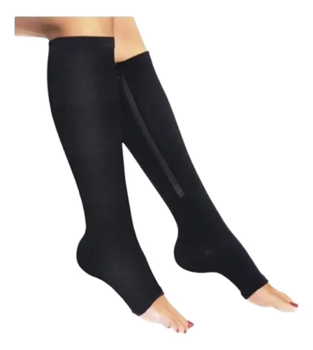 Medias De Compresión Anti Varices Zip Sox Unisex Cierre