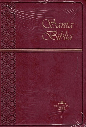 Santa Biblia Tapa Blanda Bordo Pequeña Con Indice Dorado