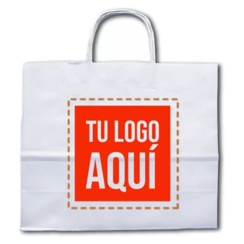 Bolsas Blancas Personalizadas X500-  45x15x48 - Pb