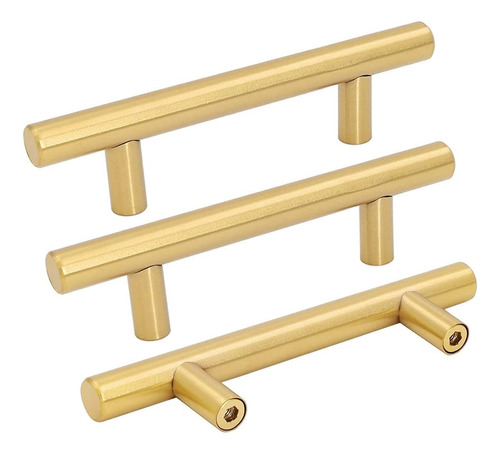 Goldenwarm-tiradores Latón Cepillado Para Cajones Y Puertas