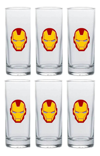 Copa Iron Man Shots Aguardientera Tequila Pack X 6 Unid