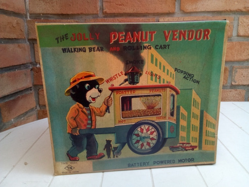 Antiguo Vendedor Oso Jolly Baterías Tn Made In Japan En Caja