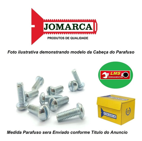 500 Parafuso Rosca Maquina Redonda Fenda 5/32 X 7/8 C-53724