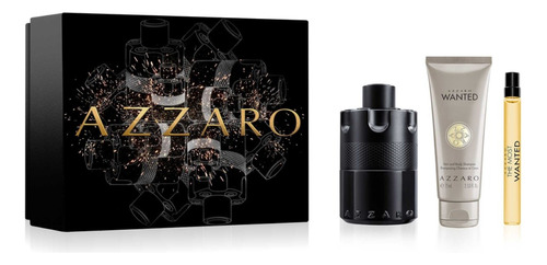 Set Azzaro The Most Wanted Intense Edp 100ml Caballero 3 Pzs