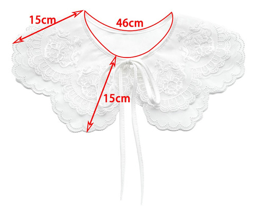 Cuello De Encaje Para Mujer, Ropa De Mujer, Chal Con Cordone