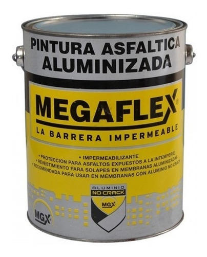 Pintura Asfaltica Aluminizada Megaflex X 1 Litro Mm