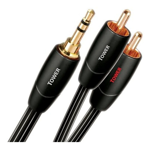 Audioquest Tower 3.5 Mm A Cable Rca (negro) - 1.9 Pies