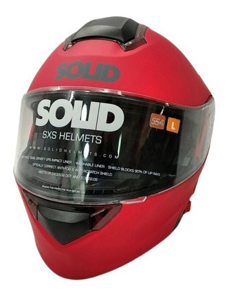 Imagen 8 de 9 de Casco De Moto Modular Integral Solid S54 Helmets L Orgm