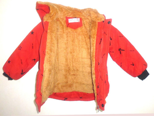 Campera Bebé Con Capucha Y Abrigo Interior