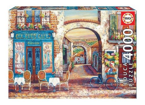 Imagen 1 de 4 de Puzzle Educa X 4000 Le Petit Cafe Jlt 18014 La Torre