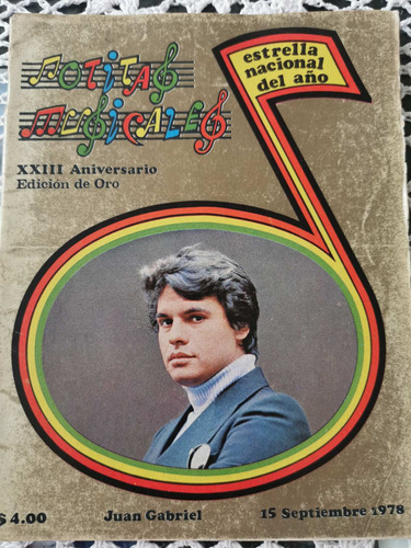 Revista Notitas Musicales Juan Gabriel 15 De Sep 78