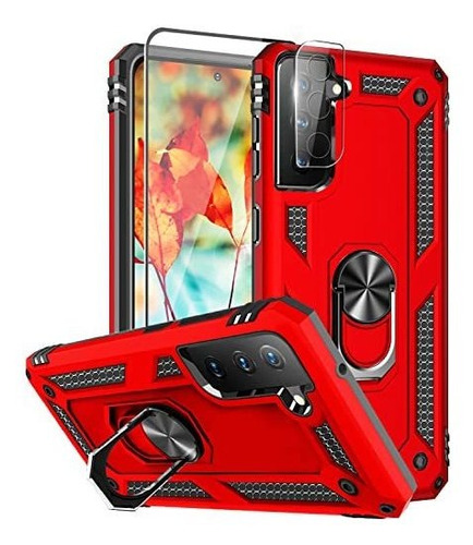 Funda Para Samsung Galaxy S21 Fe Contra Caidas Color Rojo