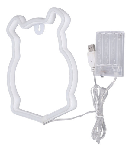 Letrero De Neón Con Forma De Oso, Led, Funciona Con Pilas Us