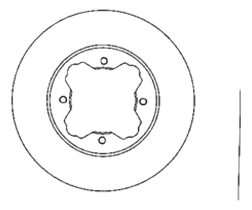 Disco Freno Delantero (259mm) Honda Accord 90-93