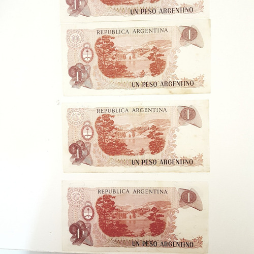 Billetes 1 Peso Argentino Serie A Sin Circulación (Usado)