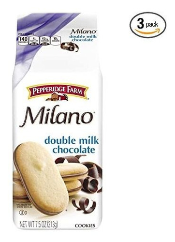 Las Cookies De Chocolate Pepperidge Farm Milano Doble Leche,