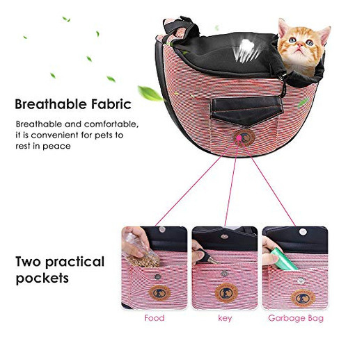 Homechi Pet Sling, Small Pets Puppy Dog Cat Sling Bolsa De T
