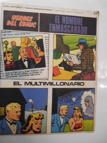 El Hombre Enmascarado Nro.53 - Serie Héroes Del Comic-1972-