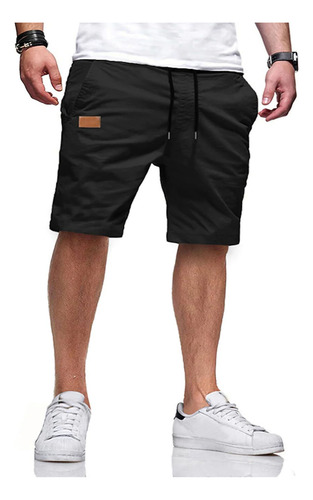 Pantalones Cortos Casuales Con Cierre Tipo Cargo Para Hombre