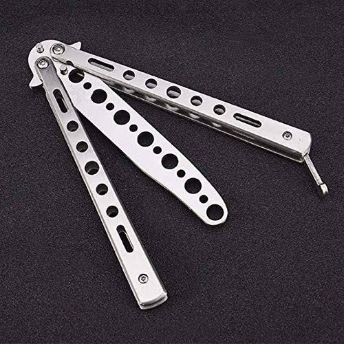 Practice Butterfly Balisong Trainer Stainless Steel Met...