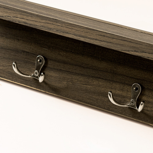 Perchero De Pared Tula Vianney Con 2 Ganchos Negro