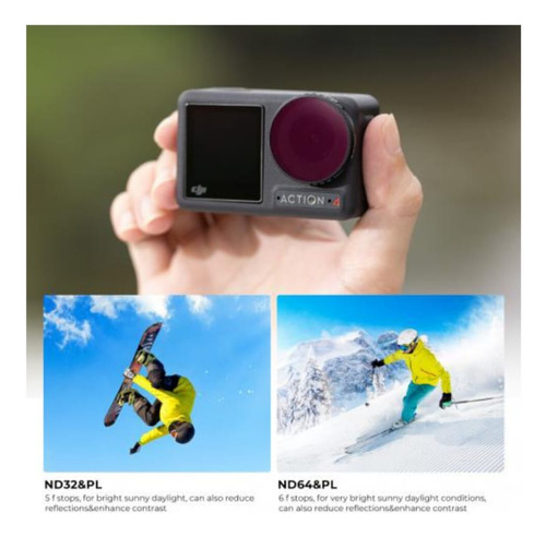 Filtro Nd8/cpl Nd16/cpl Nd32/cpl Nd64/cpl Para Osmo Action 4