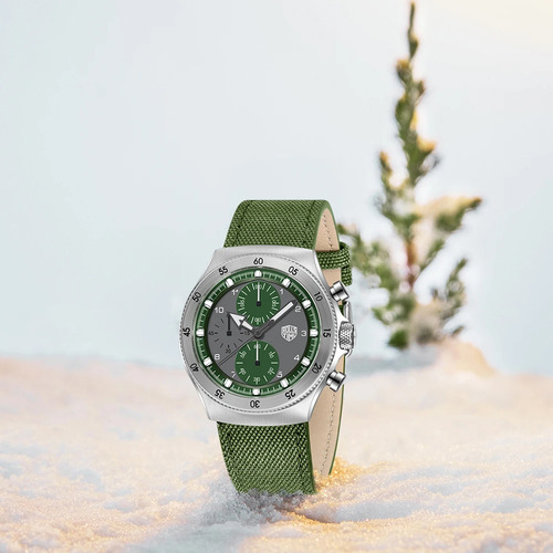 Reloj Hombre Rollstimi Pagani Desing Rt-7932 V Cuarzo Crono Verde Musgo Plateado Gris Oscuro