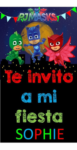 Video Tarjeta Invitación Digital Virtual - Heroes En Pijama