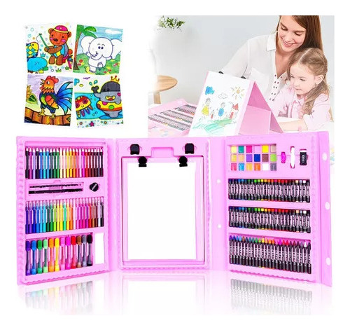 Kit De Dibujo Infantil 208 Piezas