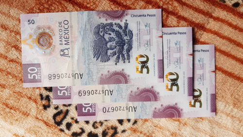Billetes De 50 Ajolote (Usado)
