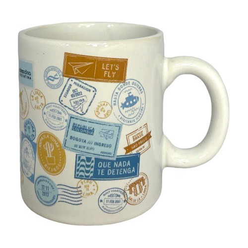 Taza Mug Ceramica Almandina Travel Café Te Tazon Grande 