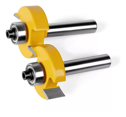 Set 2 Fresas De Ranurar Madera Router Tupi Fresado Toolstore