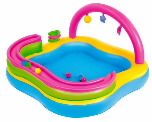 Piscina De Juego Interactiva Cuadrada Con Accesorios