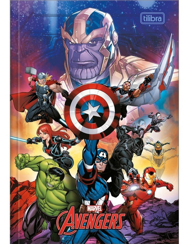 Caderno Brochura Pequeno Capra Dura Avengers 80 Fls Tilibra