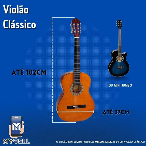 Imagem 8 de 9 de Capa De Violão Clássico Acolchoada Modelo Luxo Case Bag