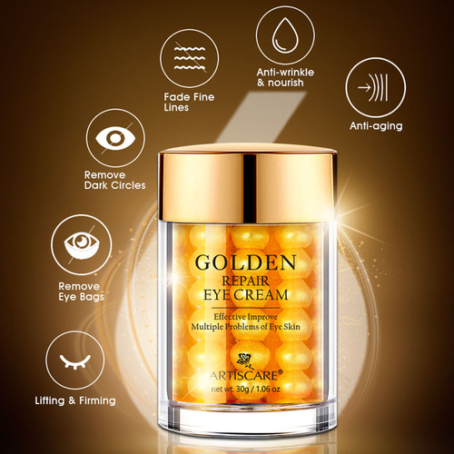 Crema Para Ojos Peptide Golden Face + + Snail Roller Artisca