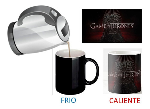 Mug Vaso Taza Magica Game Of Thrones Got Ceramica 