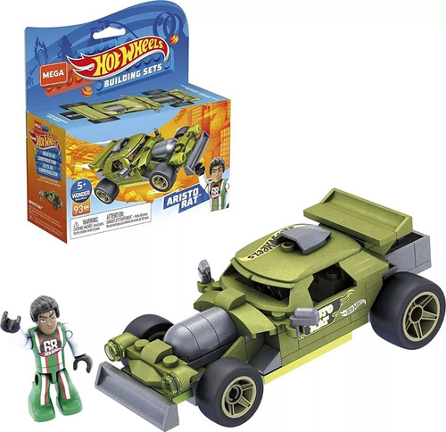 Hot Wheels Bloques Construccion, Mega Construx Aristo Rat.