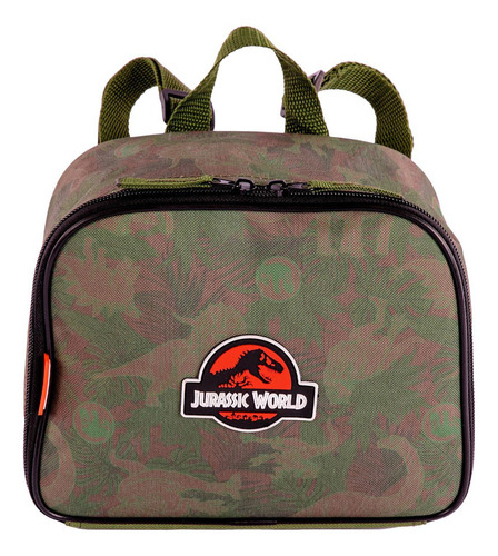 Lancheira Jurassic World P Rivals Camuflada Com Potinho