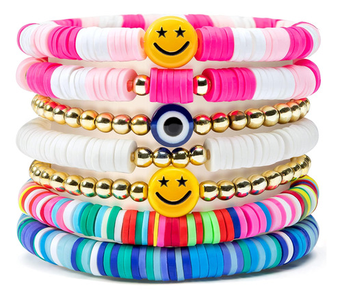 Yalasoba Juego De Pulseras De Muy Buen Gusto, Coloridas, De 